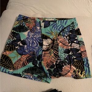 Vestique Multicolor Leaf Print Skirt
